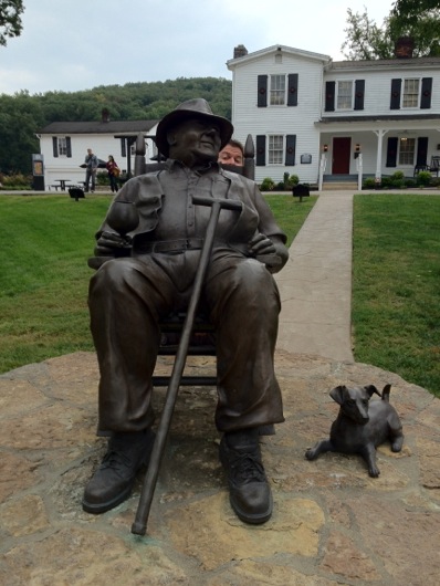 Booker Noe Statue at Jim Beam Distillery