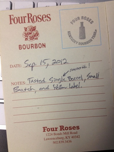 Kentucky Bourbon Trail Passport Stamp - Four Roses