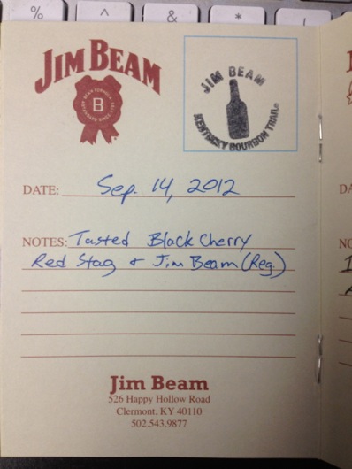 Kentucky Bourbon Trail Passport Stamp - Jim Beam