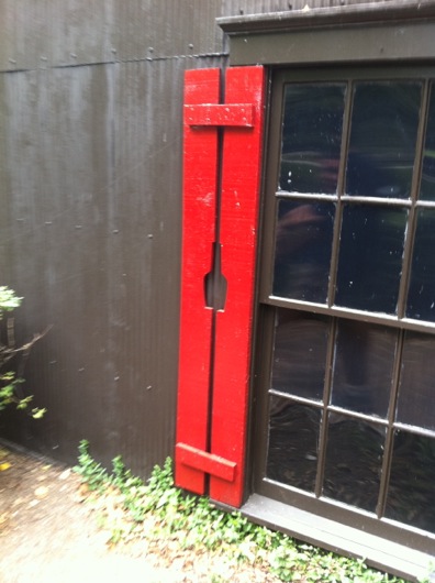 Maker's Mark Shutters with Bottle Silhouette