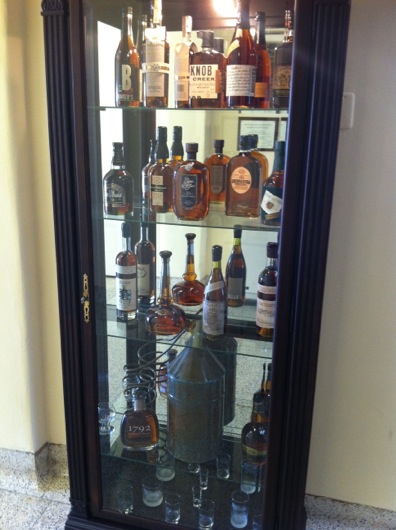 So Many Bourbons in One Cabinet