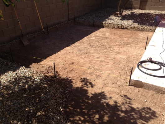 Backyard Propane Fire Pit, Pavers and Outhouse Project