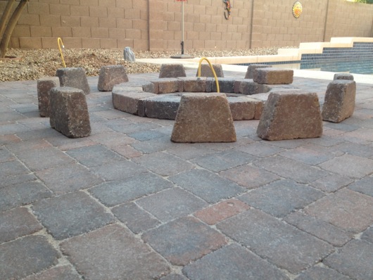 Fire pit build started
