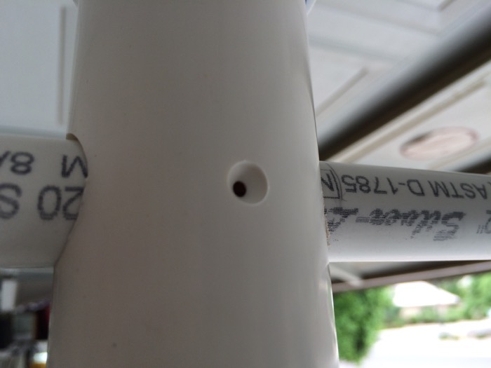 Small countersink bit makes easy work of recessing screw head into stem