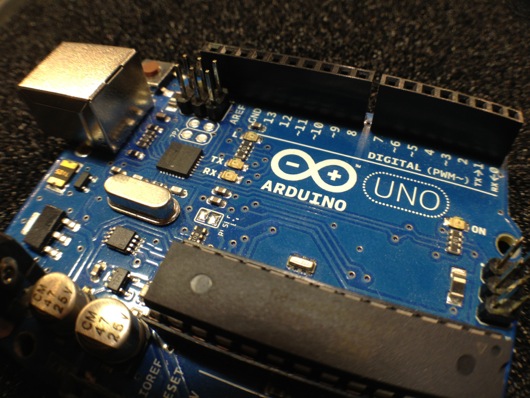 Macro View of Arduino Uno