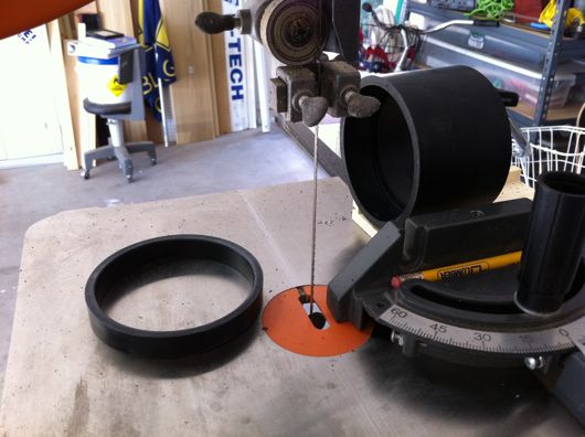 Outer ring from 3-inch pipe