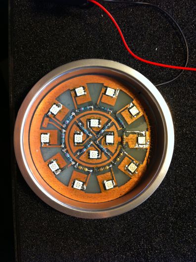 Completed PCB with components