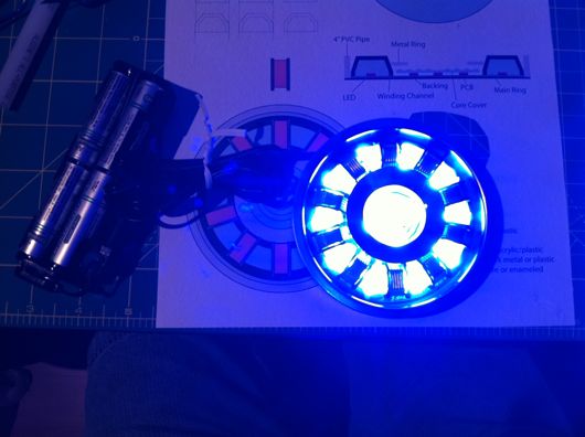 RT Mark II arc reactor replica powered up