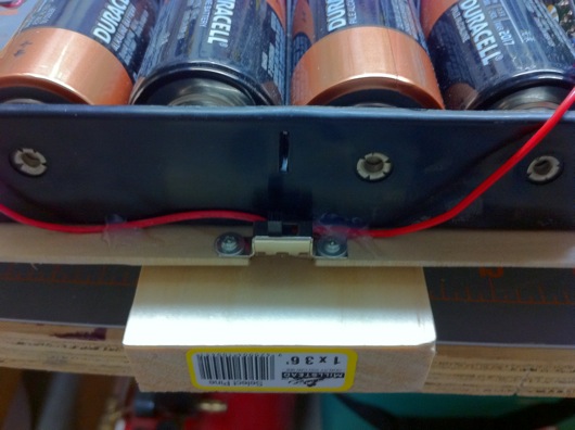 Power switch mounted in the butt