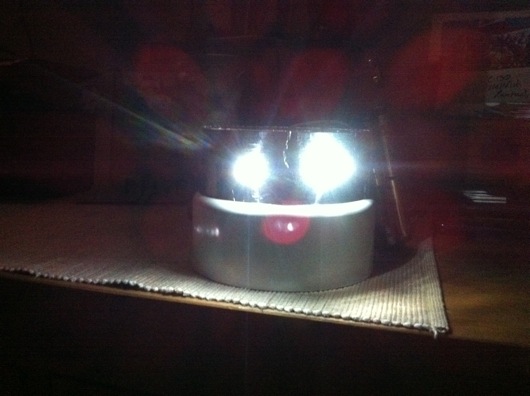LED Test Rig: 4" PVC pipe with foil tape as a reflector