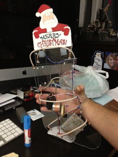 RoboStocking with SantaSign and RoboGuts