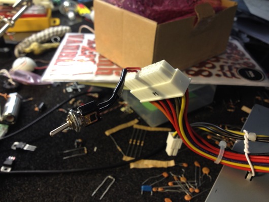 Temporary switch for Dell power supply