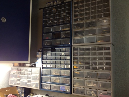 Parts drawers are SUPER handy!