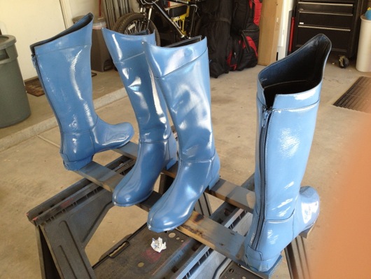 Superhero Boots Painted