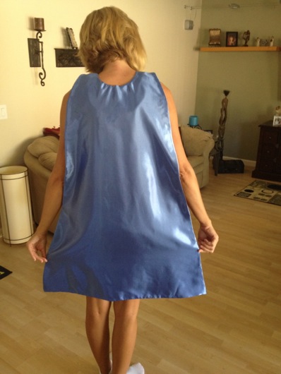 DIY Superhero Cape Finished, Pre-Silkscreen